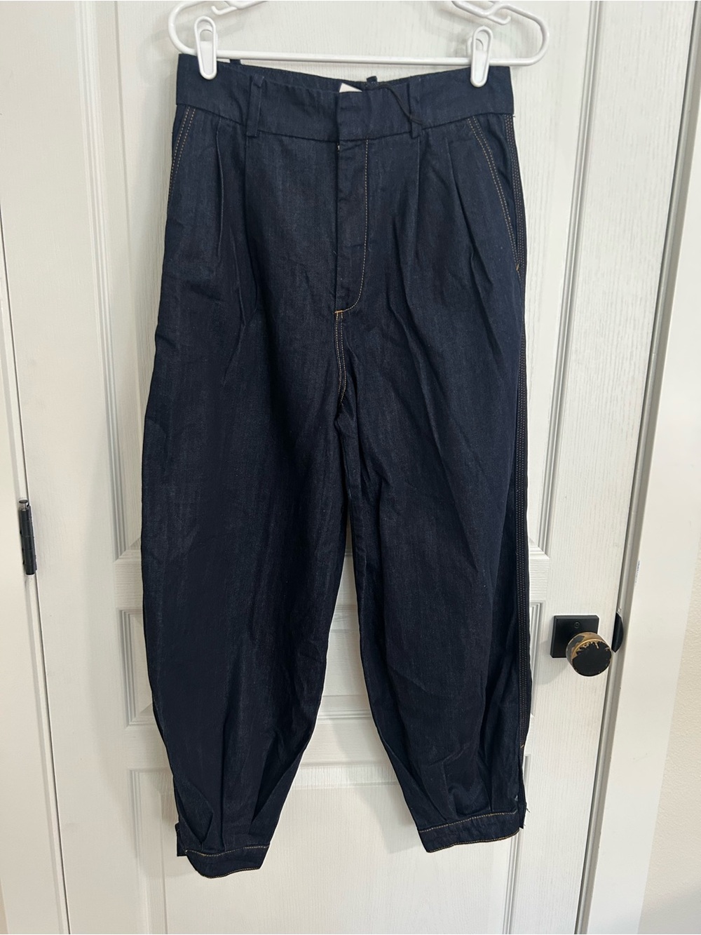 Zara ZW Collection Denim Balloon Pants